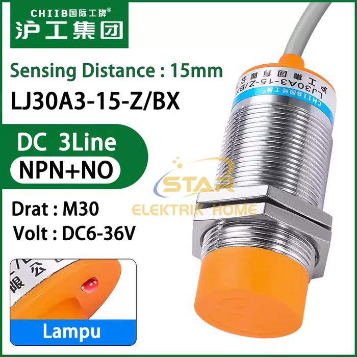 Gambar Inductive Proximity Sensor Switch LJ30A3-15-Z/BX NPN NO PNP NC - LJ30A3-15-Z/BX dari STAR ELECTRIC HOME undefined Tokopedia