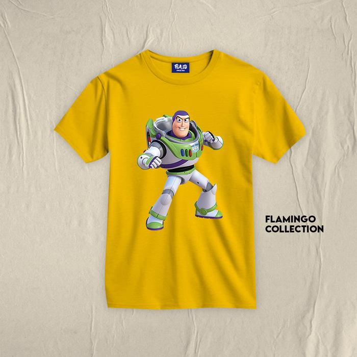 Gambar BAJU KAOS ANAK 0-9 TAHUN BAZZ TOY STORY - Kuning, L dari Flamingo02 undefined Tokopedia