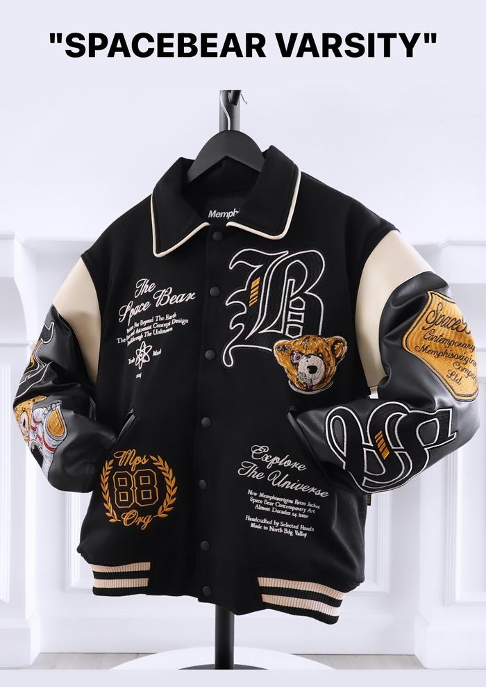 Gambar Varsity Memphis Origins Space Bear - ORIGINAL LIMITED EDITION - M dari Danicha Stuff undefined Tokopedia