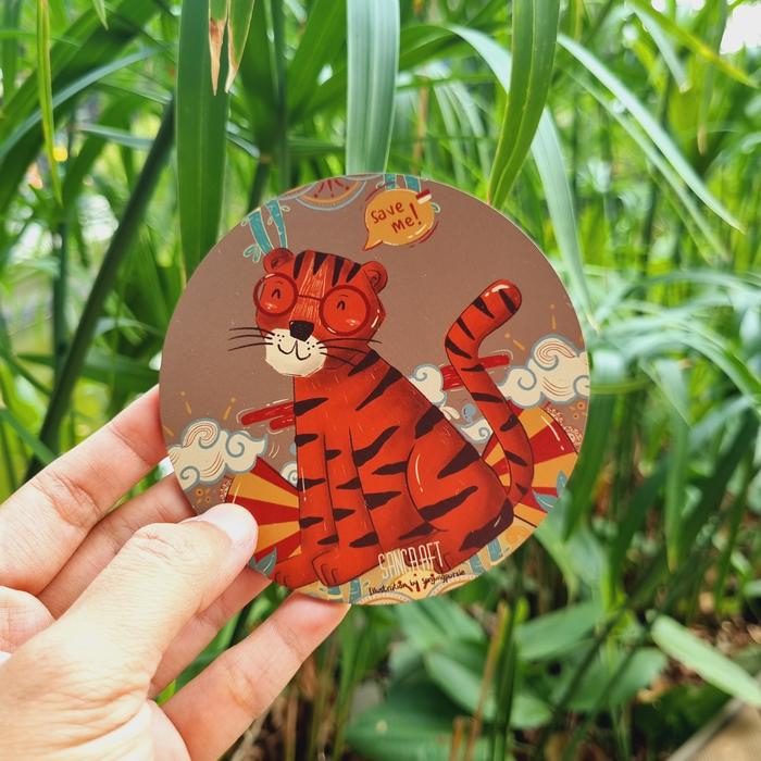 Gambar Coaster - Harimau dari SANCRAFT ID undefined Tokopedia