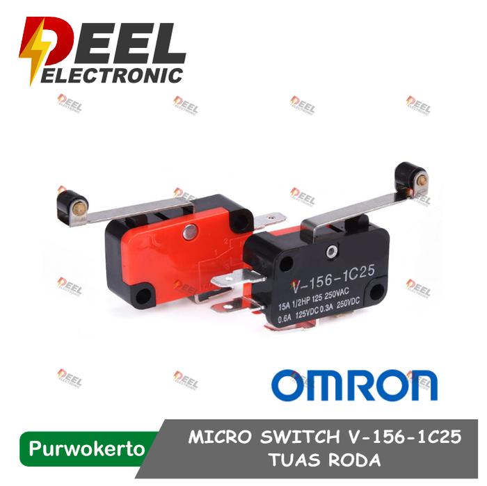 Gambar MICRO SWITCH OMRON V-156-1C25 MINI LIMIT SWITCH SAKLAR MINI TUAS RODA - Omron dari DEEL ELECTRONIC undefined Tokopedia