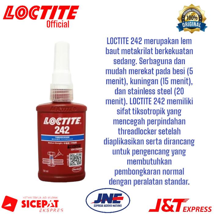 Gambar LOCTITE 242 50Ml Threadlocker Lem Berkekuatan Sedang dari Loctite Official store undefined Tokopedia
