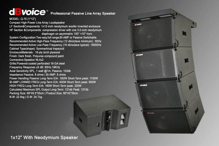 Gambar Speaker Pasif 12 Inch Line Array DB VOICE Q70 | Q-70 Full Neodymium Original - FlyingBar Q70 dari RAM ELECTRONIK undefined Tokopedia