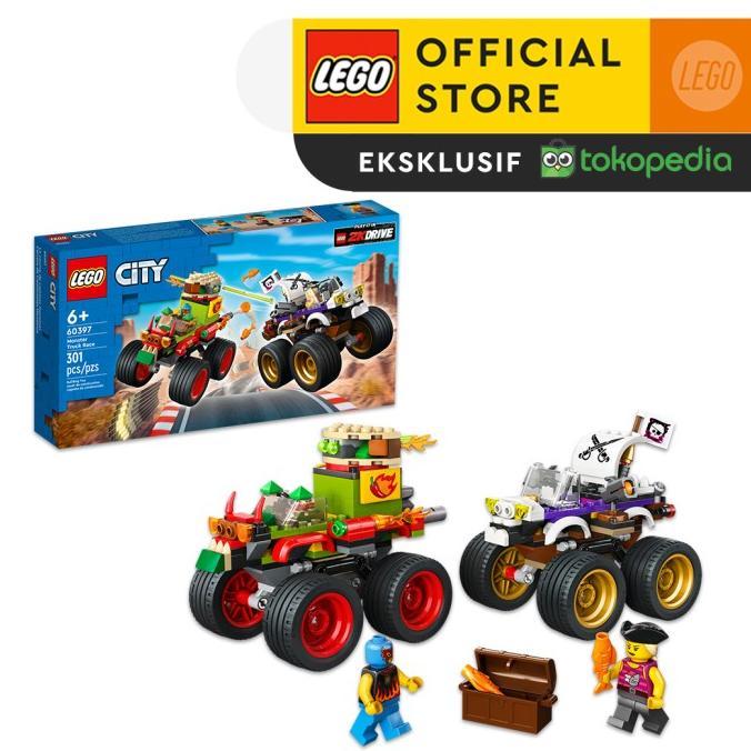 Gambar LEGO City 60397 Monster Truck Race Building Toy Set dari mainanku1 undefined Tokopedia