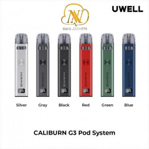 Gambar Uwell Caliburn G3 Pod Kit 900Mah - Authentic - Silver dari NNVape undefined Tokopedia