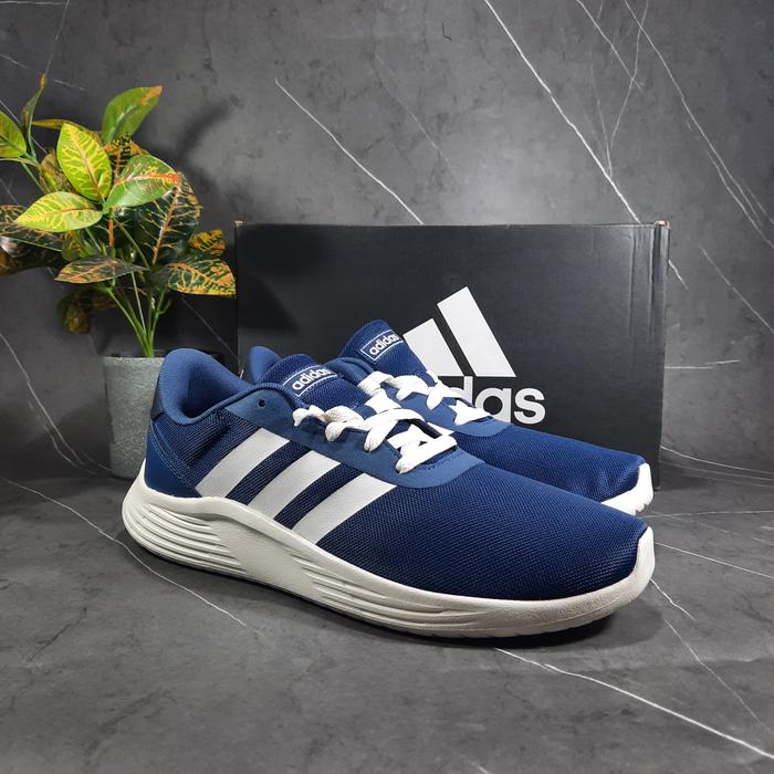 Gambar Sepatu Adidas Lite Racer 2.0 Men Navy White Running Shoes Original - 42.7 dari Ice Kicks Surabaya undefined Tokopedia