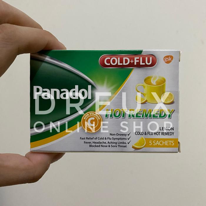 Gambar [IMPORT] PANADOL COLD & FLU HOT REMEDY with Vitamin C Cold+Flu (1 Box = 5 Sachets) MADE IN SPAIN - LEMON dari Dreux Online Shop undefined Tokopedia