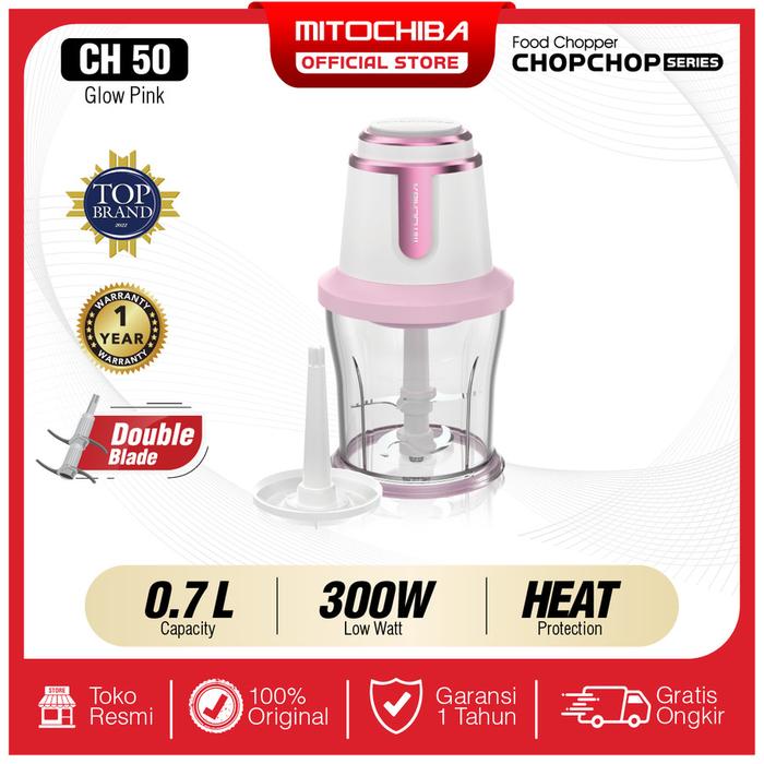 Gambar MITOCHIBA Food Chopper 0.7 Liter - CH-50 - Merah Muda dari ReeSeLL undefined Tokopedia