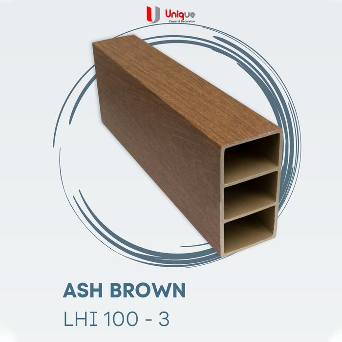 Gambar Hollow Lai V 10 x 5 cm PVC / Kisi Kisi Partisi Pembatas Ruangan Motif Kayu - LHI 100-3 AshBr dari Unique Carpet & Decoration undefined Tokopedia