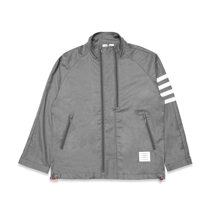 Gambar TBN Double-Zip Raglan Jacket - Grey, 1 dari DARIO.ID undefined Tokopedia