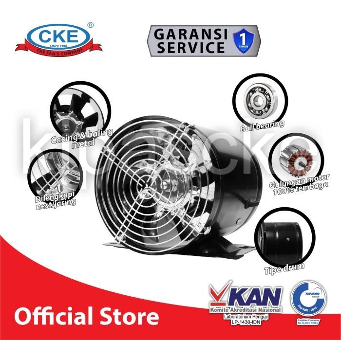 Gambar Booster Fan CKE DF 7 Inch Mini Inline Fan Air Duct Fan Kipas Booster - Besi+Kaki dari SumberSuksesShop undefined Tokopedia