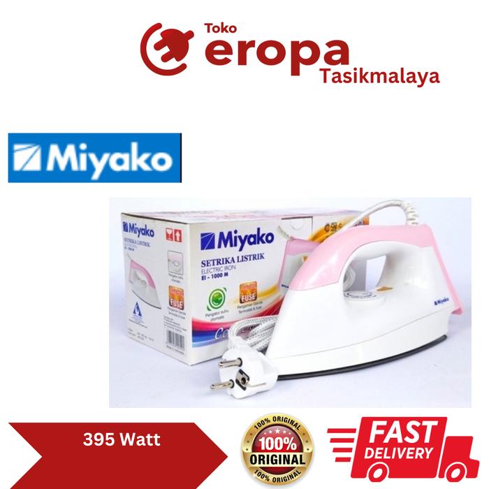Gambar Setrika Flat Iron Miyako EI1000M - Biru Muda dari Toko Eropa Elektronik Tasikmalaya undefined Tokopedia