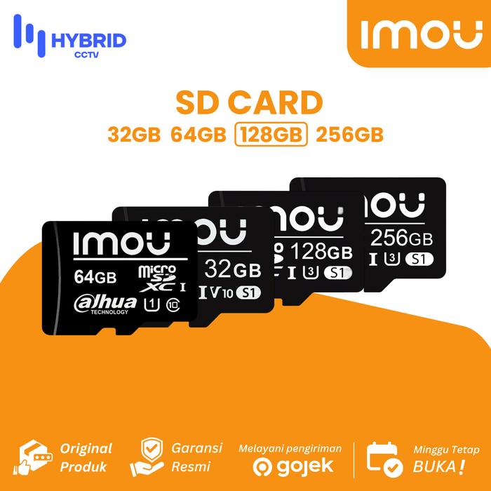 Gambar IMOU Memory SD Card 32, 64, 128, 256 GB - 128 gb dari cctv hybrid undefined Tokopedia
