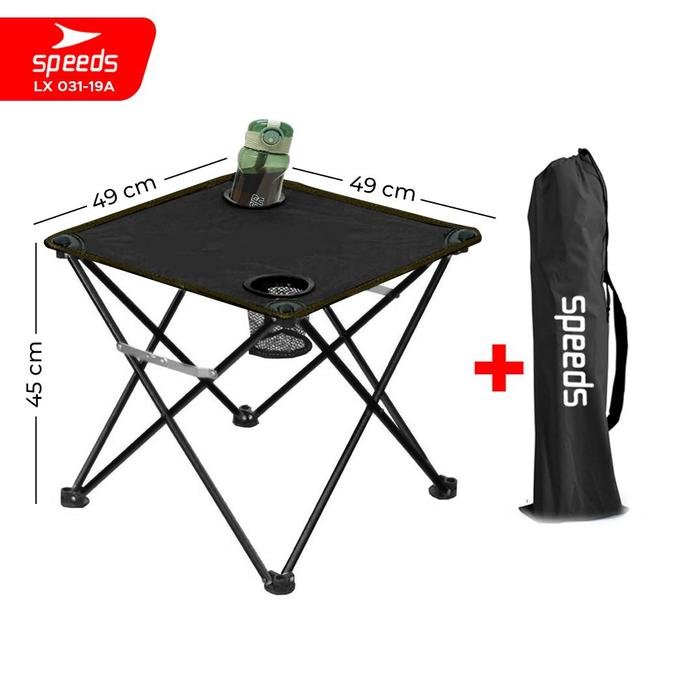 Gambar Kursi Lipat Outdoor Portable Kursi Camping Bangku Gunung SPEEDS 031-14 - 19 HITM dari Speedshome undefined Tokopedia