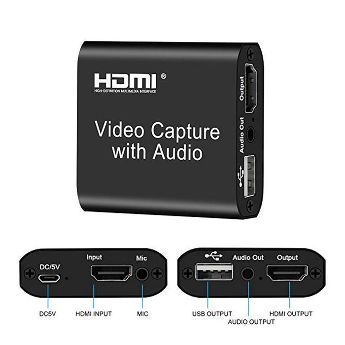 Gambar HDMI Video Capture Card Adapter USB 3.0 4K for Video Streaming Record - Loop Audio dari ACC-M2 undefined Tokopedia