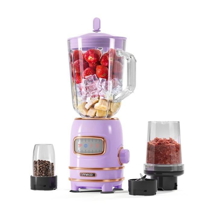 Gambar BLENDER MECOO 4IN1 MULTI FUNGSI Ice Crusher Blender 300 Low Watt BPA Free - IRISH LILAC, RAPING/BUBLE dari TOKO JAWA ELECTRIK undefined Tokopedia