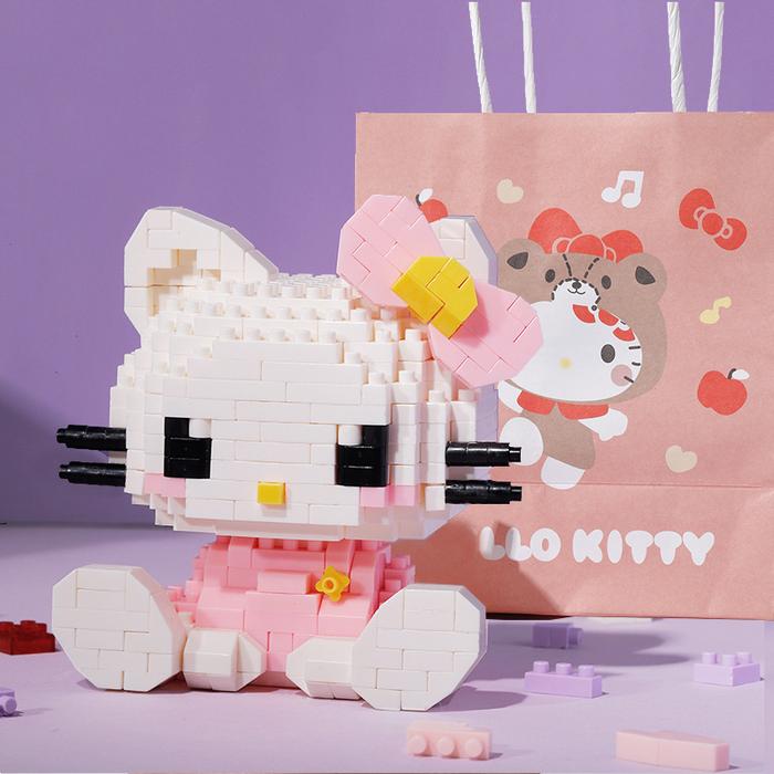 Gambar Bricks | Mainan DIY Blocks | Kuromi | Lotso | Panda | Hello Kitty | Space - Helo kitty dari teman_mainn undefined Tokopedia