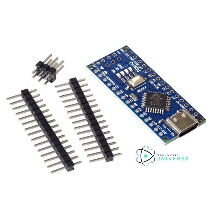 Gambar Arduino Nano USB Type C V3 ATMega328p CH340 - Tidak Tersolder dari Techno Care Universe undefined Tokopedia