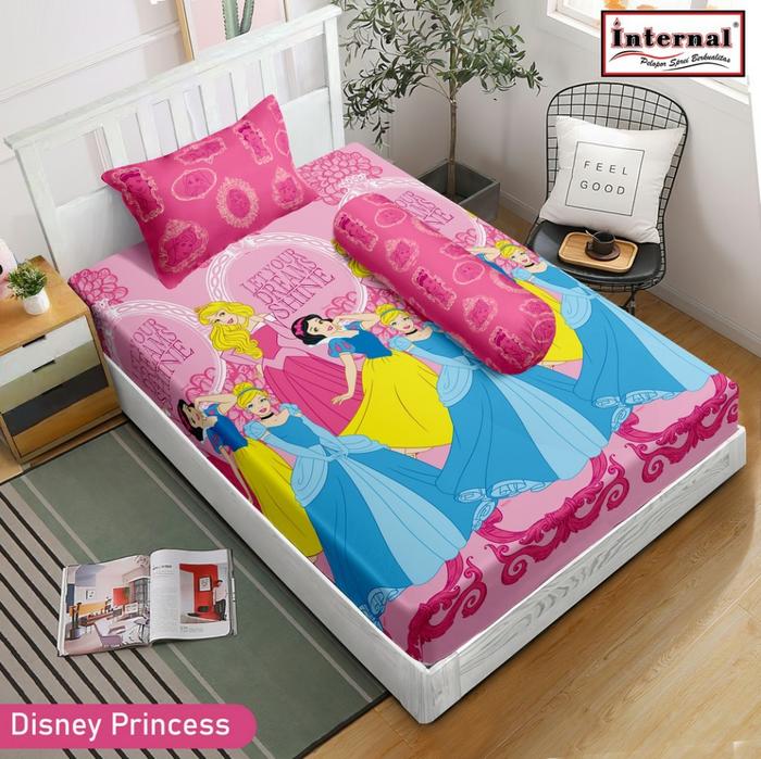 Gambar Sprei Internal Tinggi 25cm Single 120x200 Bantal 1 Guling 1 - Jurassic - Disney Princess dari Otamart undefined Tokopedia