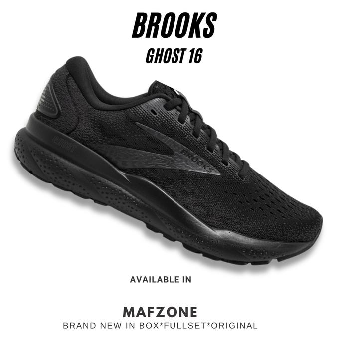Gambar Brooks Ghost 16 Male Running - Black/ Black ORIGINAL - 8 dari Mafzone runnning undefined Tokopedia