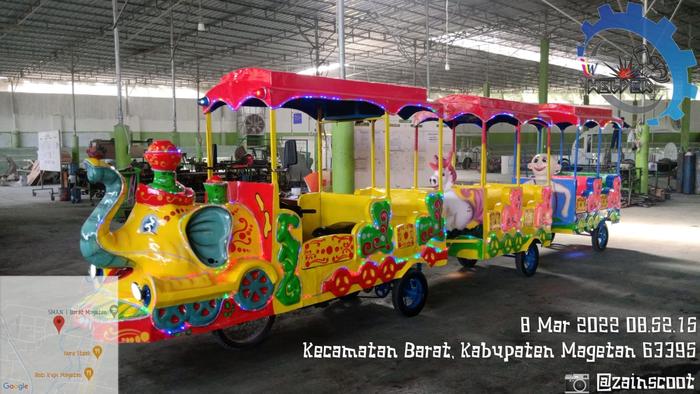 Gambar odong odong kereta motor gajah lucu // kereta motor mesin karisma 125cc dari Odong Alpinnafi undefined Tokopedia