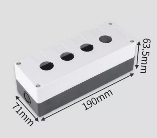 Gambar Box Push Button 4 Lubang 22mm / Box 1Lubang / Box Emergency - Putih dari Tang Electric Pusat undefined Tokopedia