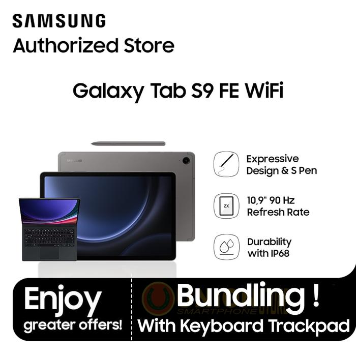 Gambar [ Bundling ] Samsung Tab S9 FE WIFI 6/128GB + Keyboard Trackpad dari Union Smartphone Store undefined Tokopedia