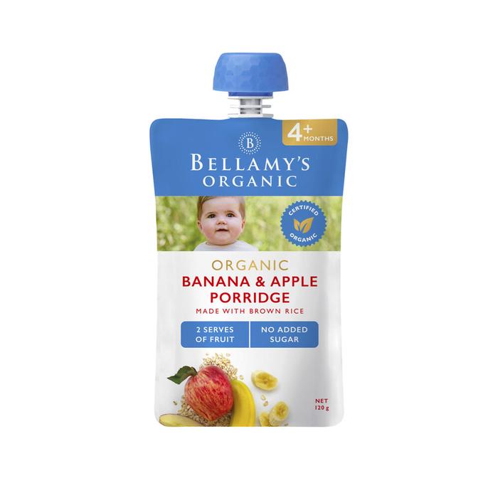 Bellamy's Organic Banana Apple Porridge Puree 4+ Months 120g Australia di  Jastip By Dn Shop Tokopedia