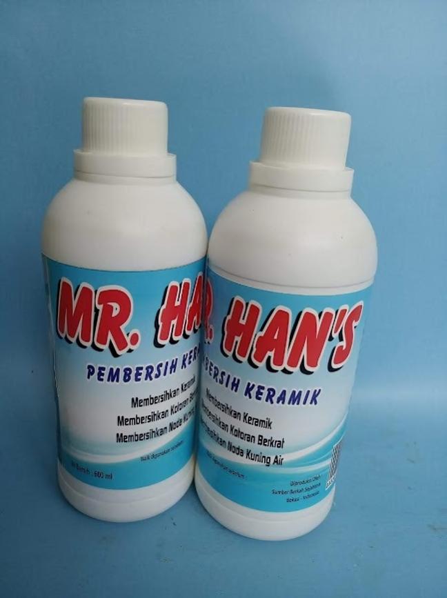 Gambar Cairan Pembersih Noda Toilet Keramik Closet Kamar Mandi Berkerak Ampuh - Mr Hans 500 ml dari Diet Sehat Alami undefined Tokopedia