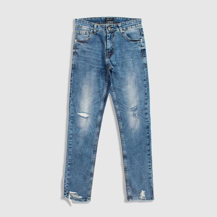 Gambar Best Produck Eisee Slim X Comfort Fit Ripped Denim: Light Sky Blue - M (29-30) dari belakangg undefined Tokopedia