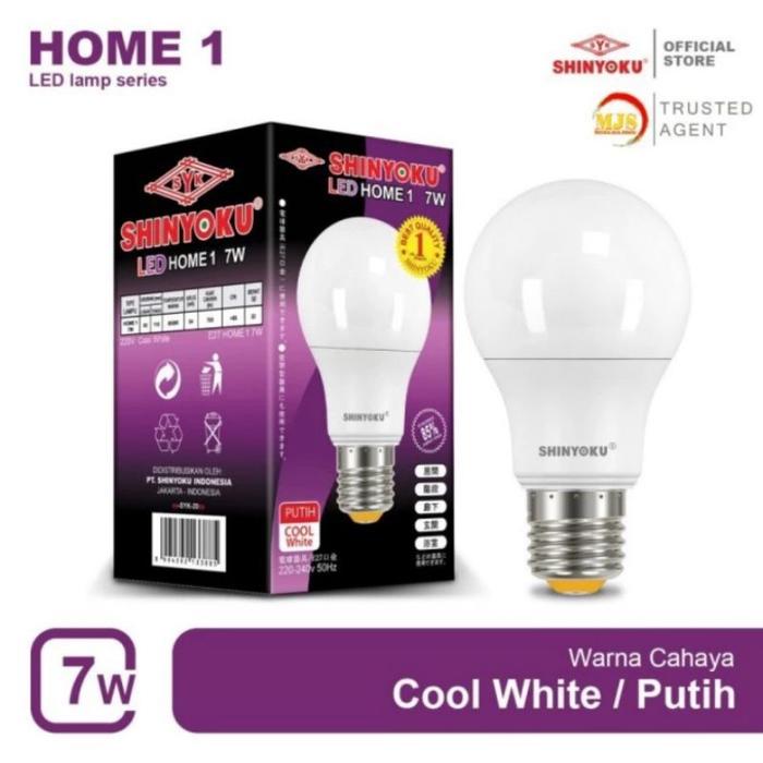 Gambar SHINYOKU HOME LAMPU LED BULB 5W 7W 9W 12W 16 WATT CAHAYA PUTIH BOHLAM - 7 WATT dari lampu grosir murah undefined Tokopedia