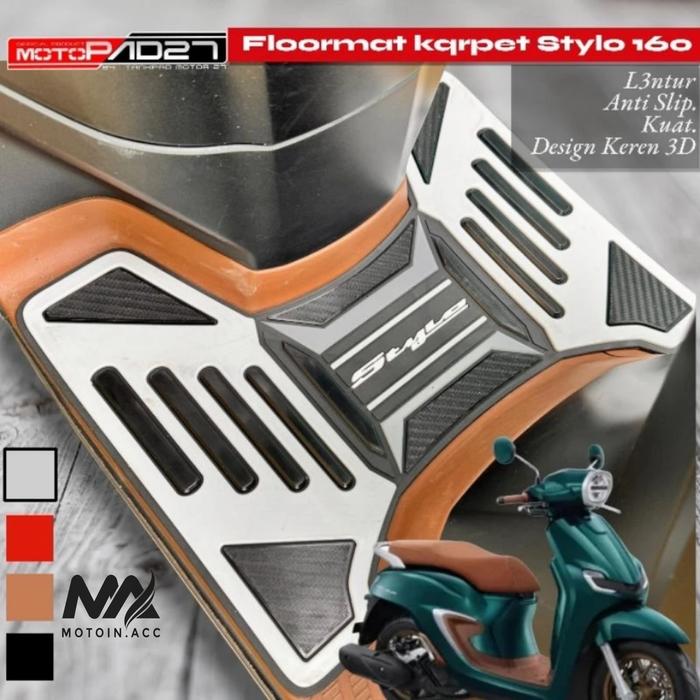 Gambar Karpet Alas Pijakan Kaki Honda STYLO 160 Original Ahm (pilih varian) - Stylo putih dari Motoin.acc undefined Tokopedia