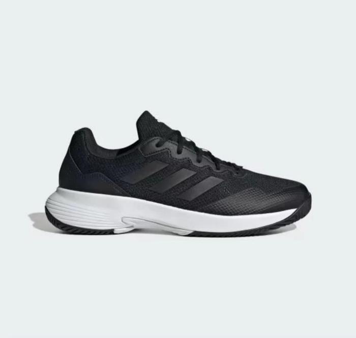 Sepatu Tennis Pria Adidas Gamecourt Black IG9567 UK EUR 39 1/3