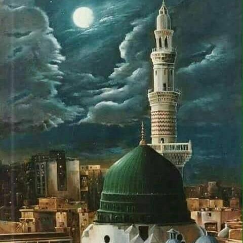 Gambar lukisan cetak masjid Nabawi Madinah plus bingkai - Hitam dari YuncuingART undefined Tokopedia