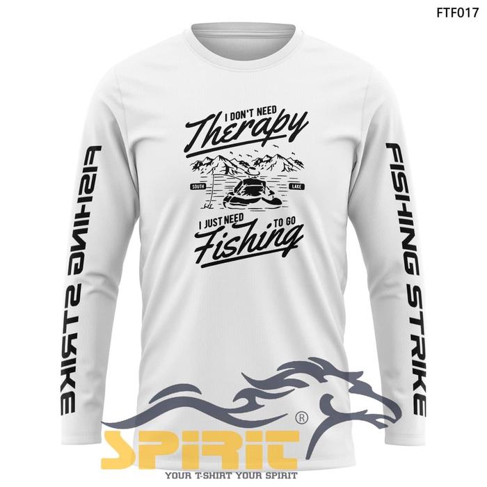 Gambar kaos mancing lengan panjang jersey pakaian pria set alat pancing fishing baju mancing mania katun premium big size jumbo - Putih, XXL dari Kaos Pria T-Shirt Man Distro undefined Tokopedia