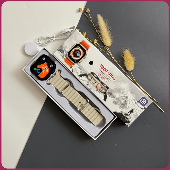 Gambar jam tangan t800 ultra smartwatch - Hitam-stone dari obone undefined Tokopedia