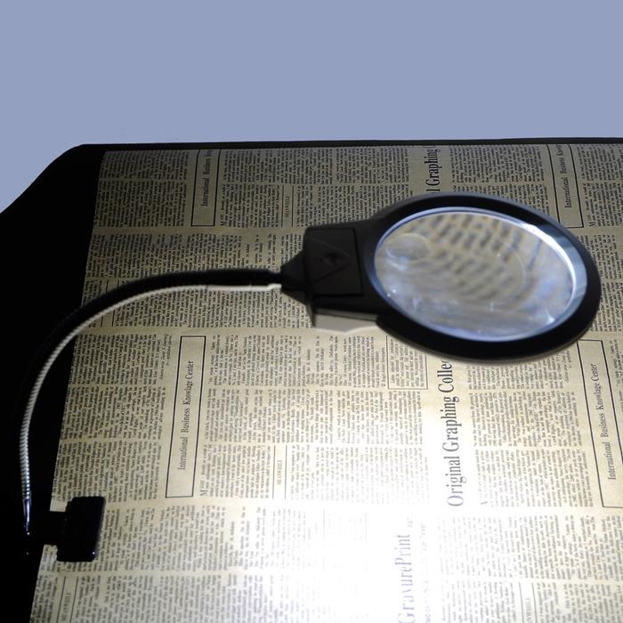 Gambar GoodLand Lampu Meja Portable dengan Kaca Pembesar Silver dari Conner Hardware undefined Tokopedia