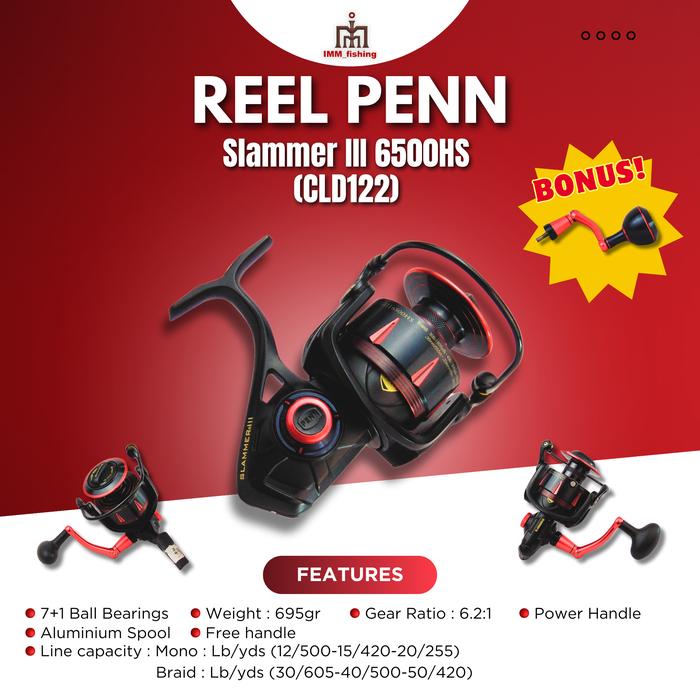 Gambar Reel Penn Slammer III 3500 - III 6500 HS dari Imm Fishing undefined Tokopedia