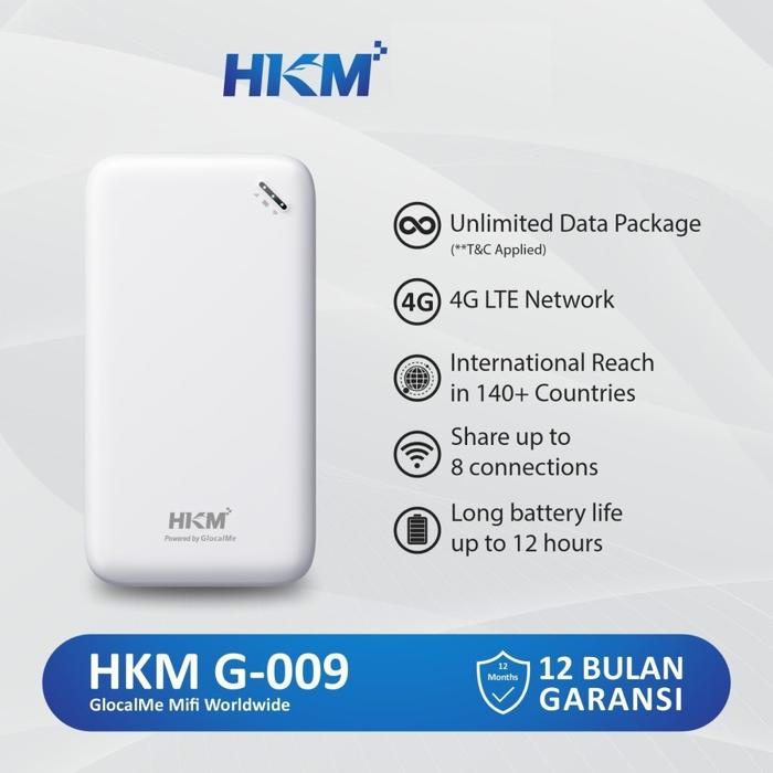 Gambar MIFI UNLIMITED HKM Glocalme G009 Modem Wifi 4G  + Indosat 215GB 1 tahun UNLOCK ALL OPERATOR - Putih dari UnboxinG undefined Tokopedia