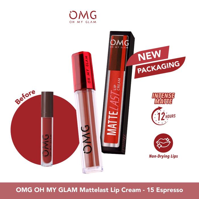 Gambar OMG Oh My Glam Matte Kiss Lip Cream 3.5g Halal Original BPOM - 15 Espresso dari Envio Store_NEW undefined Tokopedia