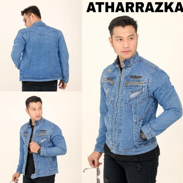 Gambar Ready Stock The Bery Bernaz Jaket Jeans Pria Zipper - Jaket Denim - TB BIO BLITZ, M dari pndawa undefined Tokopedia