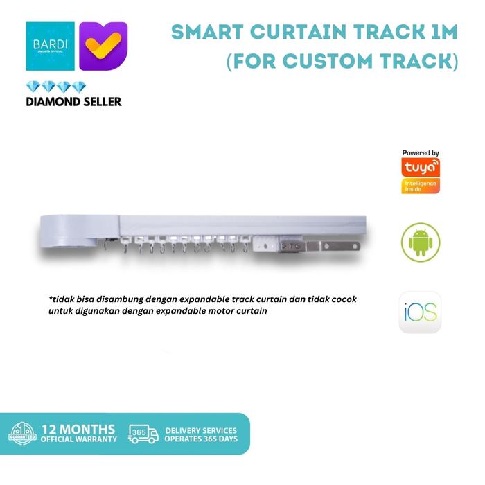 Gambar BARDI Smart Track for Curtain Tirai Motor 1m IoT Home Automation dari BARDI Smart Home undefined Tokopedia