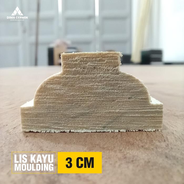 Gambar Paket Wall Moulding Dinding Ukuran 3M x 3M / Panel Lis Profil kayu - 3 CM dari Dima Cermin Dekorasi undefined Tokopedia