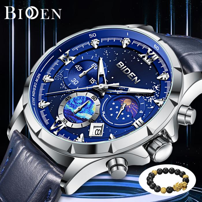 Gambar BIDEN Jam Tangan Pria Terbaru Multifungsi Luminous Kalender Anti Air - Biru dari biden watch ID undefined Tokopedia