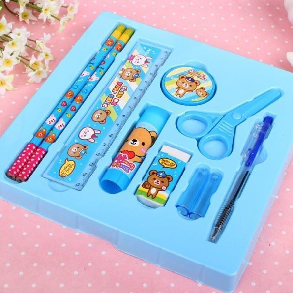 Gambar BEST STUDY SET PAKET ALAT TULIS SEKOLAH 10 IN 1 IMPORT BEST - Biru Muda dari Denka_store undefined Tokopedia