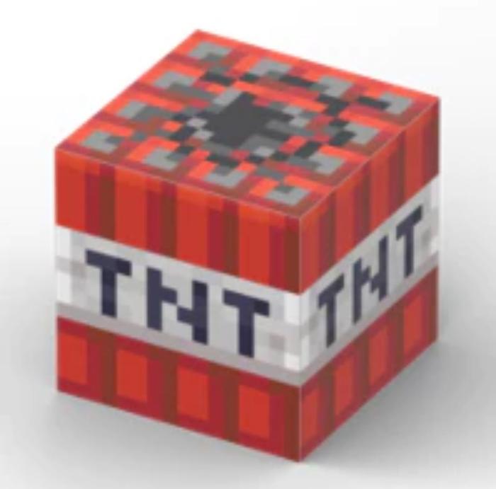 Gambar Minecraft magnetic block satuan / block magnet minecraft. (KATALOG 1) - TNT dari Pou Indo undefined Tokopedia