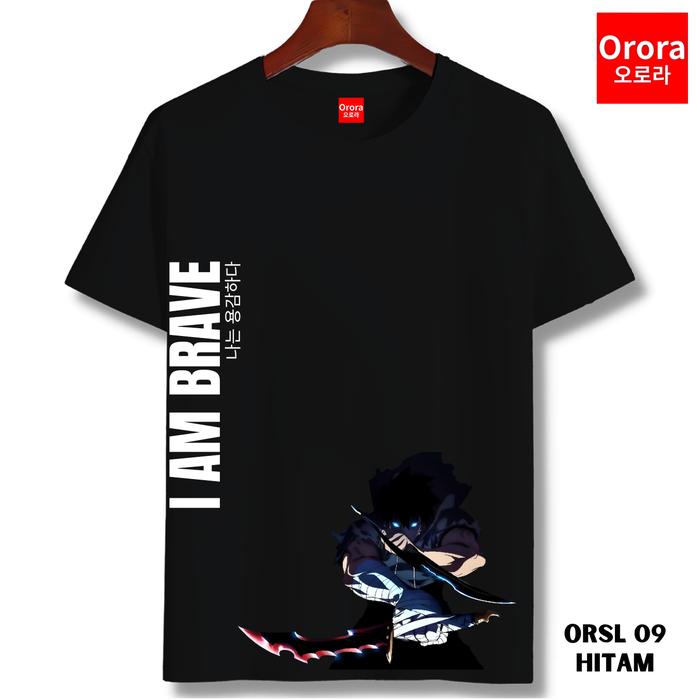 Gambar Kaos Pria Korea Anime Korea I Am Brave - Baju Atasan Sablon High Quality Pria Wanita - ORSL 09 HITAM, S dari ORORA INDONESIA_NEW undefined Tokopedia
