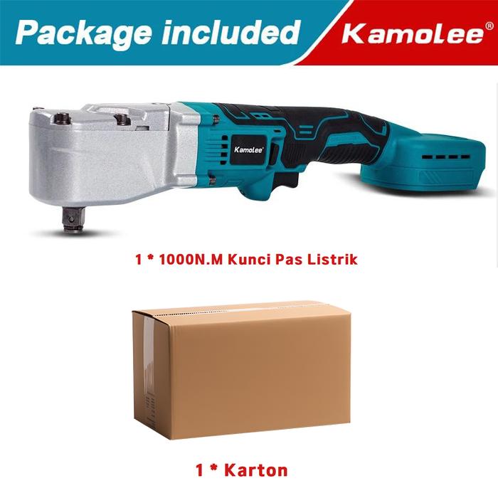 Gambar Kamolee 1000NM Brushless 1/2'' Electric Wrench 4800RPM Removal Screw Nut Car Repair Power Tool for Makita 18V Battery - 1/2" Unit Only dari Kamolee Indonesia undefined Tokopedia