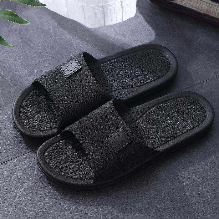 Gambar Sandal Selop Pria Sandal Rumah Sandal Hotel Empuk Anti Slip - Hitam, 40/41 dari Alomi Shoes undefined Tokopedia
