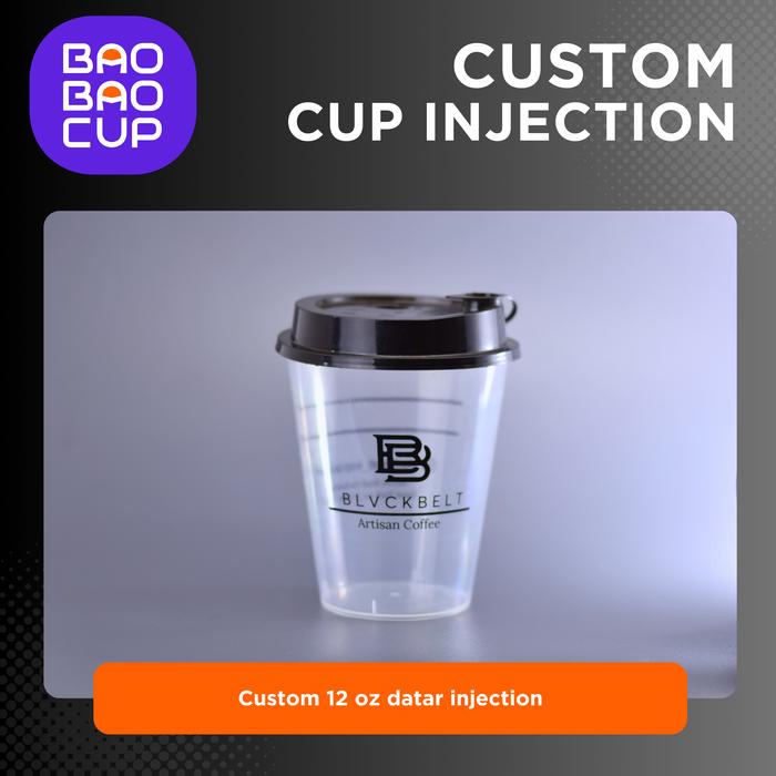 Gambar Sablon Cup Injection 12 oz/380 ml TANPA LID - Datar dari BaoBaoCup undefined Tokopedia
